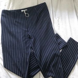 pin stripe high waisted pants